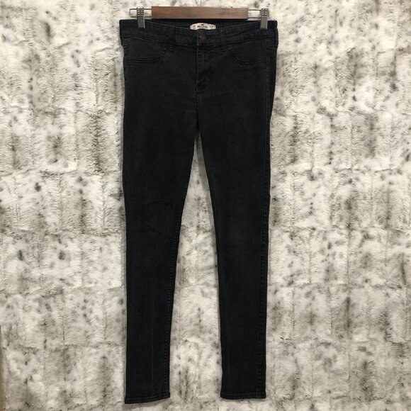 Hollister Womens Skinny Jean Dark Wash Denim  Size 9R - Picture 1 of 9